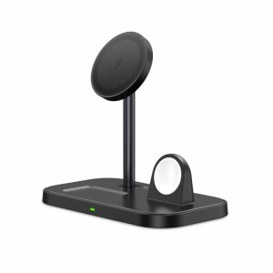 Tech-Protect A22 3-in-1 Wireless Charging Station for MagSafe iPhone, Apple Watch, and AirPods - Wireless Charger
