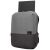 Targus Sagano Commuter 16-inch Laptop Backpack - Grey, front view with laptop