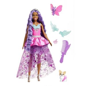 Păpușa Barbie A Touch of Magic Brooklyn cu accesorii pe fundal alb - Mattel Baba