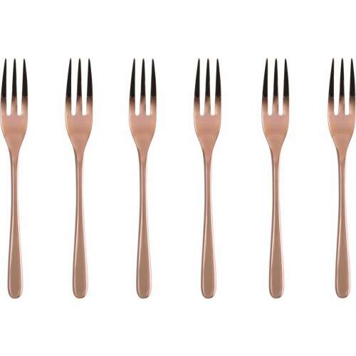 Sambonet Taste PVD desszert villa készlet, 6 darab, réz színben