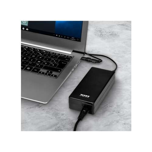 Port Designs 900093-LE 65W Notebook adapter Lenovo notebookokhoz, csatlakoztatva egy laptophoz - Port Designs