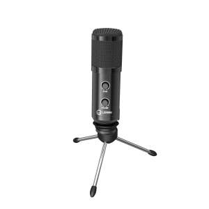 Lorgar Soner 313 USB геймърски микрофон със стойка, черен - Canyon