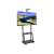 Techly ICA-TR33 32''-70'' LCD TV/Monitor stand - Black (1 display) - TV mounted, front view