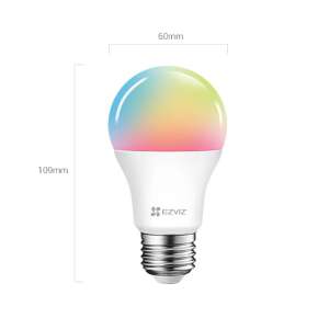 eZVIZ LB1 LED Smart WiFi bec 8W 806lm 6500K E27 - RGB 72098202 Becuri