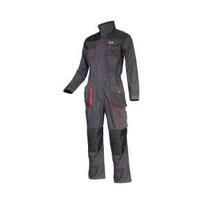 Lahti Pro L4150352 munkavédelmi overál, L méret, szürke/piros - Munkás overál