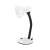 Esperanza Arcturus E27 desk lamp, white/black