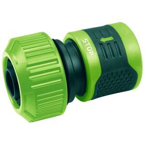 Conector cu oprire a apei Verto 15G733, 3/4 inch, verde - Verto Accesorii irigare