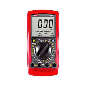 Uni-T UT58A Digital-Multimeter, rot, zum Messen von Spannung, Strom, Widerstand, Kapazität und mehr - Multimeter