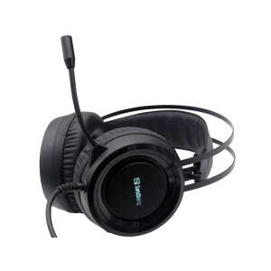 Sandberg Dominator Gaming Headset, fekete, ferde nézet - Sandberg