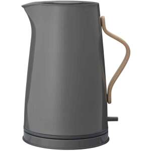 Stelton X-210-1 1,2L elektromos vízforraló szürke színben, fa fogantyúval - Stelton