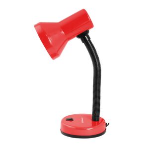 Lampa biurkowa Esperanza Altair czerwono-czarna z elastycznym ramieniem - Lampy i oświetlenie