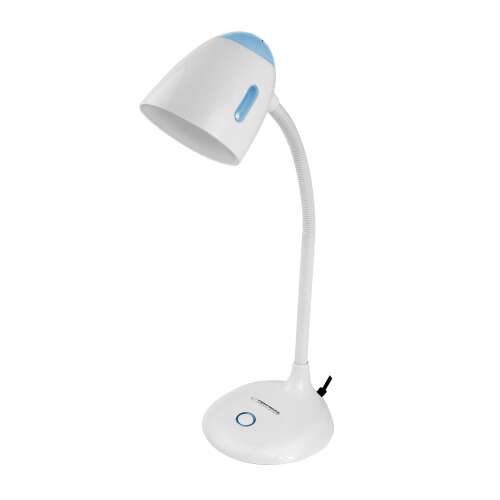 Esperanza Electra E27 desk lamp, white and blue