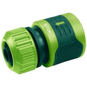Conector rapid pentru furtun Verto 15G731-30 cu oprire a apei de 1/2 inch, verde - Verto Accesorii irigare