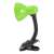 Esperanza Procyon E27 clip-on desk lamp, green, side view