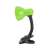 Esperanza Procyon E27 clip-on desk lamp, green, side view