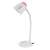 Esperanza Electra E27 desk lamp, white and pink