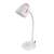 Esperanza Electra E27 desk lamp, white and pink