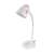 Esperanza Electra E27 desk lamp, white and pink