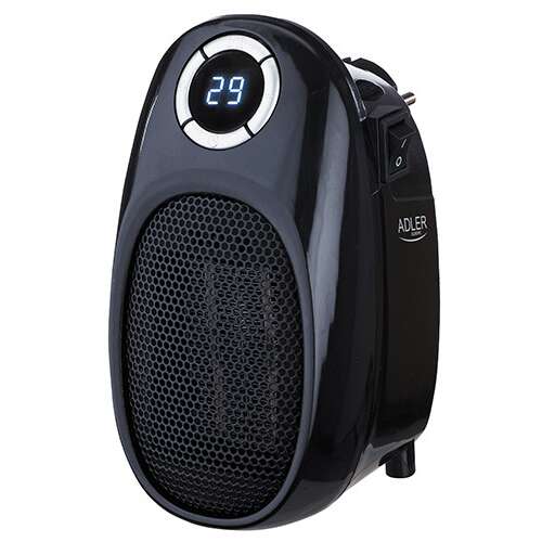 Електрически радиатор Adler AD 7726, черен, 1500W, с цифров дисплей