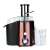Adler AD 4129 juice extractor, 1000W, black/pink, front view