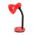 Red Esperanza Vega desk lamp, E27 socket, flexible arm