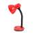 Esperanza Vega E27 red and black desk lamp with flexible arm