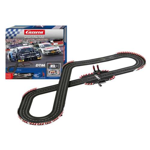 Carrera Digital 132 DTM Speed Memories autóverseny pálya, 7,3 méteres pálya, tartalmazza a BMW M4 DTM és a Mercedes AMG C 63 DTM autókat