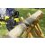 Kärcher CNS 18-30 cordless chainsaw in use cutting wood