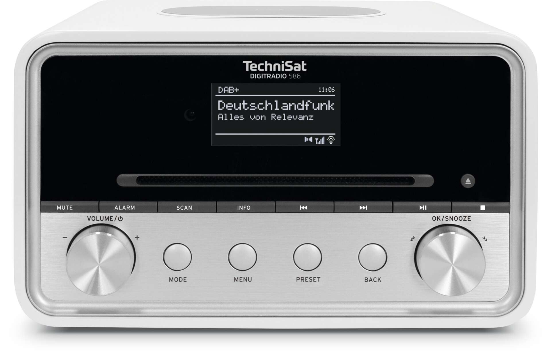 Technisat digitradio 586 rádió - fehér/ezüst
