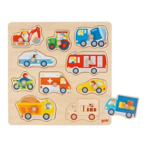 Handle Puzzle - Vehicles 131797090 - Baby Puzzle
