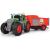 Dickie Toys Fendt Tractor with Red Farm Trailer