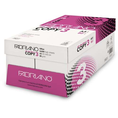 Fabriano Copy 3 Office A3 80g másolópapír, 500 lap
