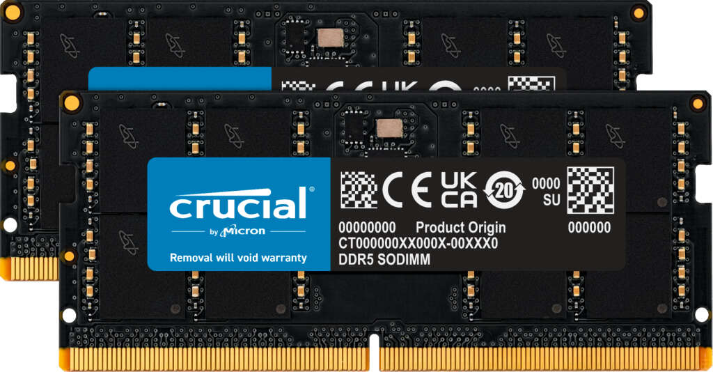 Crucial ct2k32g52c42s5 memóriamodul 64 gb 2 x 32 gb ddr5 5200 mhz ecc