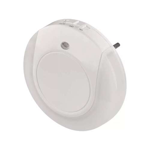 LED нощна лампа Emos P3317 със сензор за светлина, бяла, с щепсел