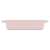 Resto Fornax 96121 pink ceramic baking dish, side view