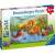 Puzzle Ravensburger cu dinozauri, 2x24 piese, dinozauri în râu