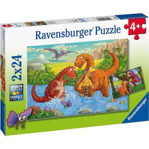 Ravensburger Dinoszauruszok a folyóban 2 az 1-ben puzzle 72455658 Puzzle - Állatok