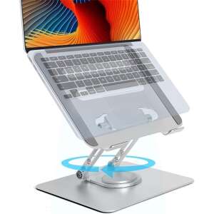 BlackBird BH1479 17 inch laptop stand, silver, adjustable height, ergonomic design, 360 degree rotation, cooling, portable - Laptop Stand