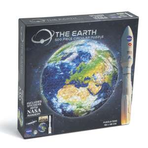 NASA Föld - 500 darabos kerek puzzle 91584323 