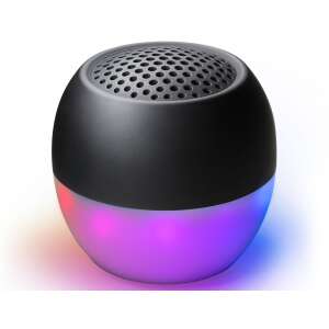 Boompods Soundflare hordozható bluetooth hangszóró ütemre villogó fényekkel, fekete - Boompods