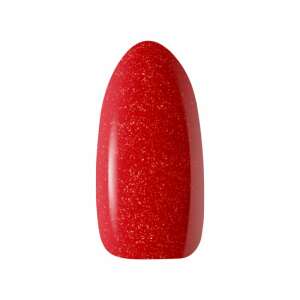 Ocho Nails Gél Lakk Red 202, 5g, piros gél lakk csillogással - Ocho Nails