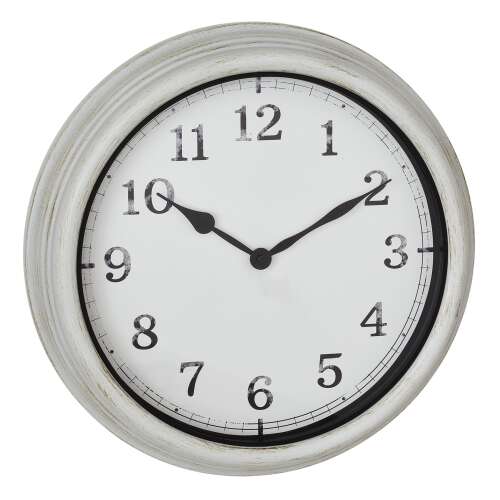 TFA OUTDOOR Retro Falióra - 30 cm, Fehér