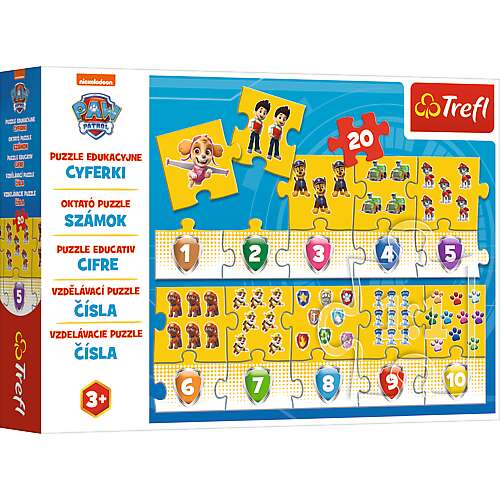 Trefl Mancs őrjárat oktató Puzzle - Számok 20db 32091766