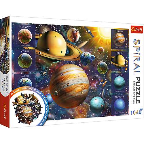 Trefl spirál Puzzle - Bolygók 1040db