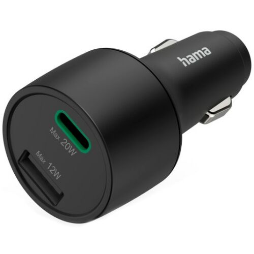 Detail nabíjačky do auta Hama 32W USB-A a USB-C