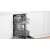 Interior view of Bosch SPV2IKX10E integrated dishwasher with racks