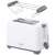 Adler AD3216 white toaster with included bun warmer rack.