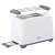 Adler AD3216 white 2-slice toaster with bagel function, side view