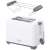 Adler AD3216 white toaster with included bun warmer rack.
