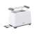 Adler AD3216 white 2-slice toaster with bagel function, side view